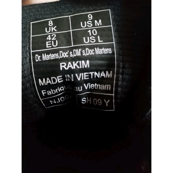 DR. MARTENS AIRWAIR Rakim Utility Boots Unisex Black Suede Chukka US M9 / L10 - Picture 2 of 16